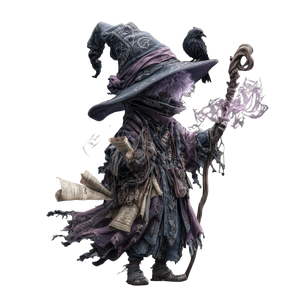 Fantasy Gnome Warlock Vinyl Car Decal Sticker – Waterproof & UV-Resistant 3.4133333333333336"