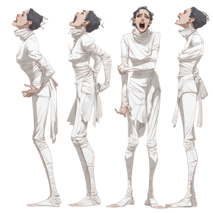 Screaming Straitjacket Woman Vinyl Car Decal Sticker – Waterproof & UV-Resistant 6.826666666666667"