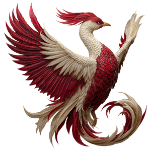 Stylized Phoenix Banner Vinyl Car Decal Sticker – Waterproof & UV-Resistant 6.826666666666667"