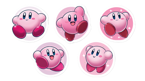 Cute Kirby Cake Toppers Vinyl Car Decal Sticker – Waterproof & UV-Resistant 5.4