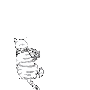 Striped Cat Coloring Vinyl Car Decal Sticker – Waterproof & UV-Resistant 3.4133333333333336"