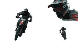 Motocross Action Vinyl Car Decal Sticker – Waterproof & UV-Resistant 2.72"