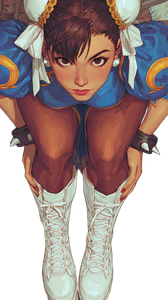 Chun-Li Close-Up Vinyl Car Decal Sticker – Waterproof & UV-Resistant 4.8533333333333335"