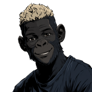 Chimp Transformation Vinyl Car Decal Sticker – Waterproof & UV-Resistant 6.826666666666667"