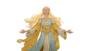 Blonde Deity Grace Vinyl Car Decal Sticker – Waterproof & UV-Resistant 2.72"
