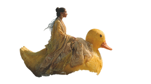 Queen On Duck Vinyl Car Decal Sticker – Waterproof & UV-Resistant 5.4
