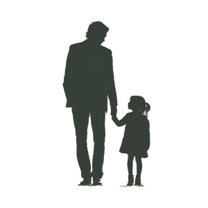 Father And Daughter V59 Vinyl Car Decal Sticker – Waterproof & UV-Resistant 3.4133333333333336"