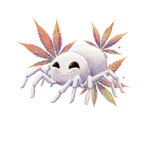 White Widow Mascot Vinyl Car Decal Sticker – Waterproof & UV-Resistant 3.4133333333333336"