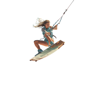 Graceful Wakeboarder Vinyl Car Decal Sticker – Waterproof & UV-Resistant 3.4133333333333336"