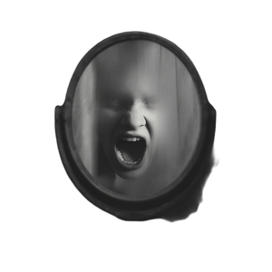 Dark Mirror Creature Vinyl Car Decal Sticker – Waterproof & UV-Resistant 3.4133333333333336"