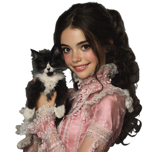 Victorian Girl With Kitten V2 Vinyl Car Decal Sticker – Waterproof & UV-Resistant 3.4133333333333336" Victorian Girl With Kitten V2 Vinyl Car Decal Sticker – Waterproof & UV-Resistant 3.4133333333333336"