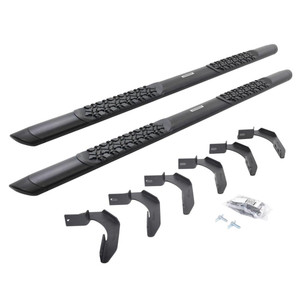 Go Rhino V3 Vertex Nerf Bar | 2004-2014 Ford F-150 | 5" Straight Oval, Aluminum, Textured Black Go Rhino V3 Vertex Nerf Bar | 2004-2014 Ford F-150 | 5" Straight Oval, Aluminum, Textured Black