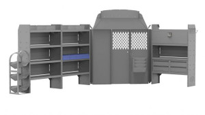 Holman Van Storage System Kit 45TRH HVAC Package; Gray Holman Van Storage System Kit 45TRH HVAC Package; Gray