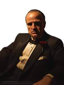 Mafia Boss Portrait V11 Vinyl Car Decal Sticker – Waterproof & UV-Resistant 8.213333333333333"