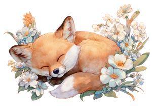 Cute Baby Fox V5 Vinyl Car Decal Sticker – Waterproof & UV-Resistant 3.0933333333333333"