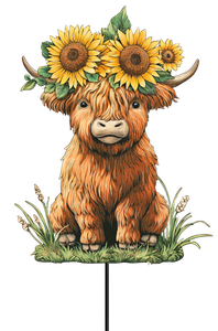 Highland Cow Clipart V4 Vinyl Car Decal Sticker – Waterproof & UV-Resistant 9.066666666666666"