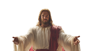 Divine Jesus Portrait V25 Vinyl Car Decal Sticker – Waterproof & UV-Resistant 2.72"