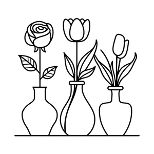 Flowers In Vases Vinyl Car Decal Sticker – Waterproof & UV-Resistant 3.4133333333333336" Flowers In Vases Vinyl Car Decal Sticker – Waterproof & UV-Resistant 3.4133333333333336"