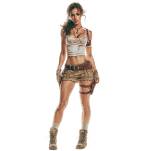 Lara Croft Lady Vinyl Car Decal Sticker – Waterproof & UV-Resistant 3.4133333333333336"
