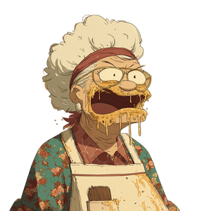 Greasy Granny Vinyl Car Decal Sticker – Waterproof & UV-Resistant 3.4133333333333336"