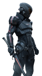 Cyber Armored Warrior V3 Vinyl Car Decal Sticker – Waterproof & UV-Resistant 9.706666666666667"