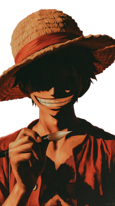Luffy With Pen Vinyl Car Decal Sticker – Waterproof & UV-Resistant 4.8533333333333335"