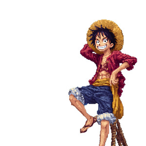 Luffy Smiling Vinyl Car Decal Sticker – Waterproof & UV-Resistant 3.4133333333333336"
