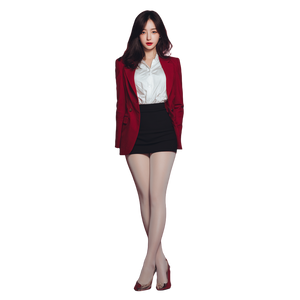 Elegant Korean Woman V54 Vinyl Car Decal Sticker – Waterproof & UV-Resistant 6.826666666666667"