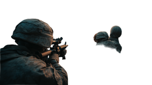 War-Torn Soldiers V2 Vinyl Car Decal Sticker – Waterproof & UV-Resistant 2.72"