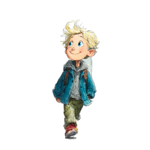 Blond Boy Smiling V2 Vinyl Car Decal Sticker – Waterproof & UV-Resistant 3.4133333333333336"