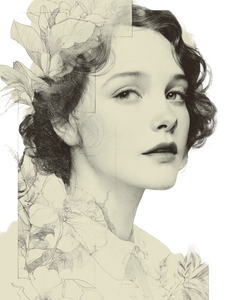 Ethereal Vintage Portrait V2 Vinyl Car Decal Sticker – Waterproof & UV-Resistant 4.1066666666666665"