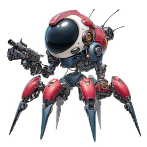 Spider-Like Robot V2 Vinyl Car Decal Sticker – Waterproof & UV-Resistant 3.4133333333333336"