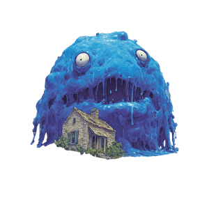 Translucent Blue Creature Vinyl Car Decal Sticker – Waterproof & UV-Resistant 3.4133333333333336"