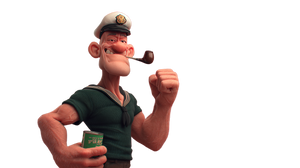 Popeye With Spinach Vinyl Car Decal Sticker – Waterproof & UV-Resistant 5.4