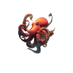 Octopus V8 Vinyl Car Decal Sticker – Waterproof & UV-Resistant 3.4133333333333336"