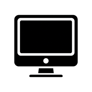 Computer Icon Vinyl Car Decal Sticker – Waterproof & UV-Resistant 3.4133333333333336"