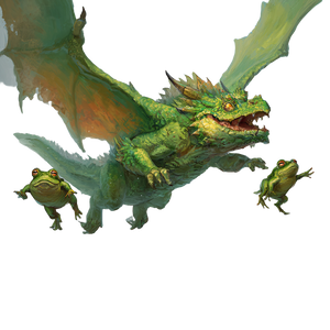 Dragon Frog Battle Vinyl Car Decal Sticker – Waterproof & UV-Resistant 3.4133333333333336"