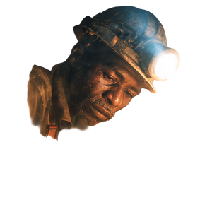 Nigerian Miner Working Vinyl Car Decal Sticker – Waterproof & UV-Resistant 6.826666666666667"