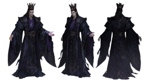 Dark Crowned Mage Vinyl Car Decal Sticker – Waterproof & UV-Resistant 2.72"