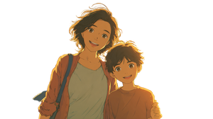 Mother And Son V54 Vinyl Car Decal Sticker – Waterproof & UV-Resistant 2.72"