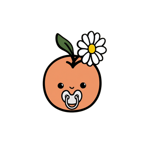 Cartoon Peach Pacifier Vinyl Car Decal Sticker – Waterproof & UV-Resistant 3.4133333333333336" Cartoon Peach Pacifier Vinyl Car Decal Sticker – Waterproof & UV-Resistant 3.4133333333333336"