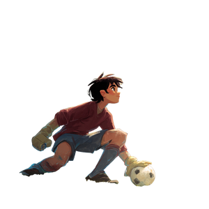 Young Goalkeeper Boy V2 Vinyl Car Decal Sticker – Waterproof & UV-Resistant 3.4133333333333336"