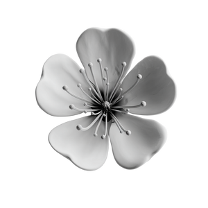 Plum Blossom Print Vinyl Car Decal Sticker – Waterproof & UV-Resistant 6.826666666666667"