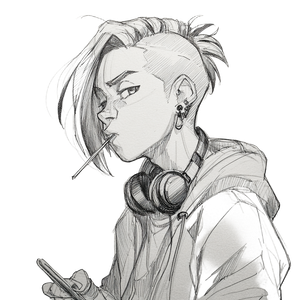 Anime Boy Sketch V2 Vinyl Car Decal Sticker – Waterproof & UV-Resistant 3.4133333333333336"