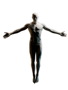 Levitating Sculpted Figure Vinyl Car Decal Sticker – Waterproof & UV-Resistant 8.213333333333333"