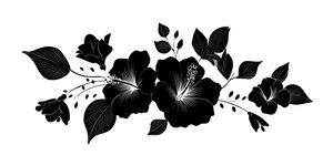 Modern Blossom Silhouette Vinyl Car Decal Sticker – Waterproof & UV-Resistant 2.56"