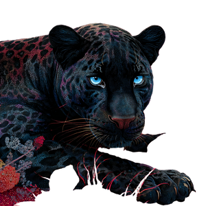 Surrealist Black Leopard Vinyl Car Decal Sticker – Waterproof & UV-Resistant 3.4133333333333336" Surrealist Black Leopard Vinyl Car Decal Sticker – Waterproof & UV-Resistant 3.4133333333333336"