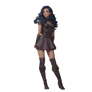 Fantasy Princess Archer Vinyl Car Decal Sticker – Waterproof & UV-Resistant 3.4133333333333336"