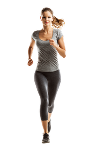 Jogging Woman V7 Vinyl Car Decal Sticker – Waterproof & UV-Resistant 8.96"
