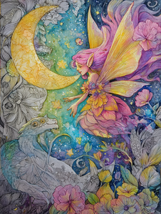 Fairy In Flight Vinyl Car Decal Sticker – Waterproof & UV-Resistant 4.1066666666666665"